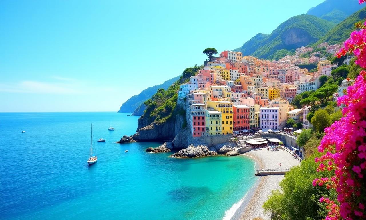 Vista mozzafiato di Positano in Costiera Amalfitana