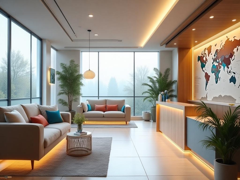 Interno accogliente dell'agenzia di viaggi Viaggi Milano Bella